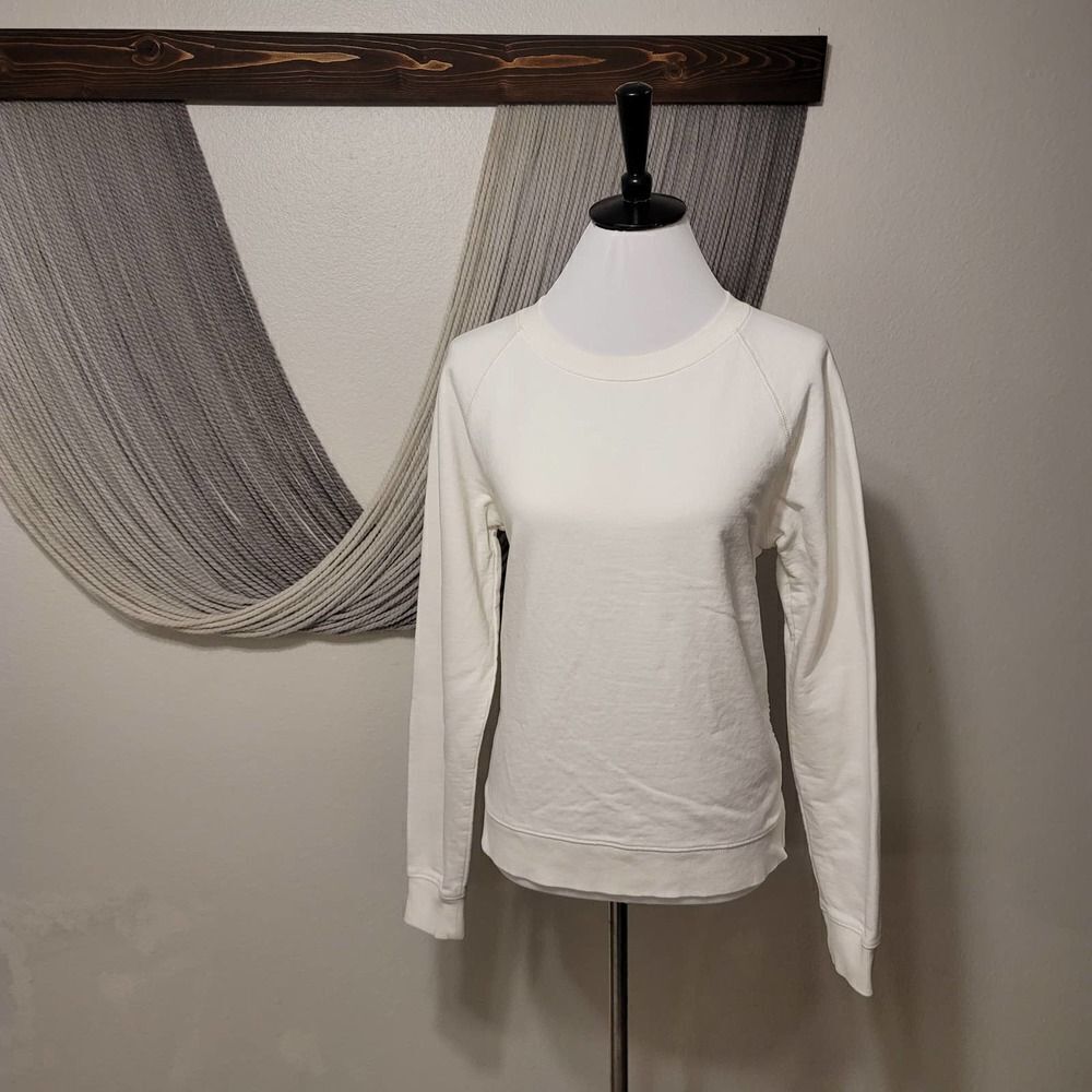 J. Crew Lace Panel Crew Neck Sweater Sz M
